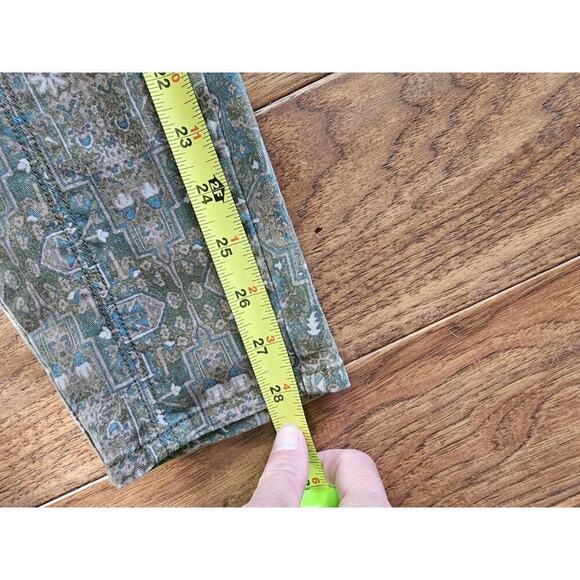 ANTHROPOLOGIE Pilcro & Letterpress Skinny Denim Jeans Paisley Size 27 Boho - Picture 9 of 10